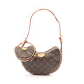 Louis Vuitton Shoulder Bag Croissant Monogram Canvas Leather