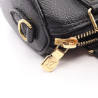 Louis Vuitton Nano Speedy 2-Way Black Beige Leather Handbag — view 8