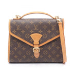 Louis Vuitton Bel Air Monogram 2-Way Canvas Leather Handbag