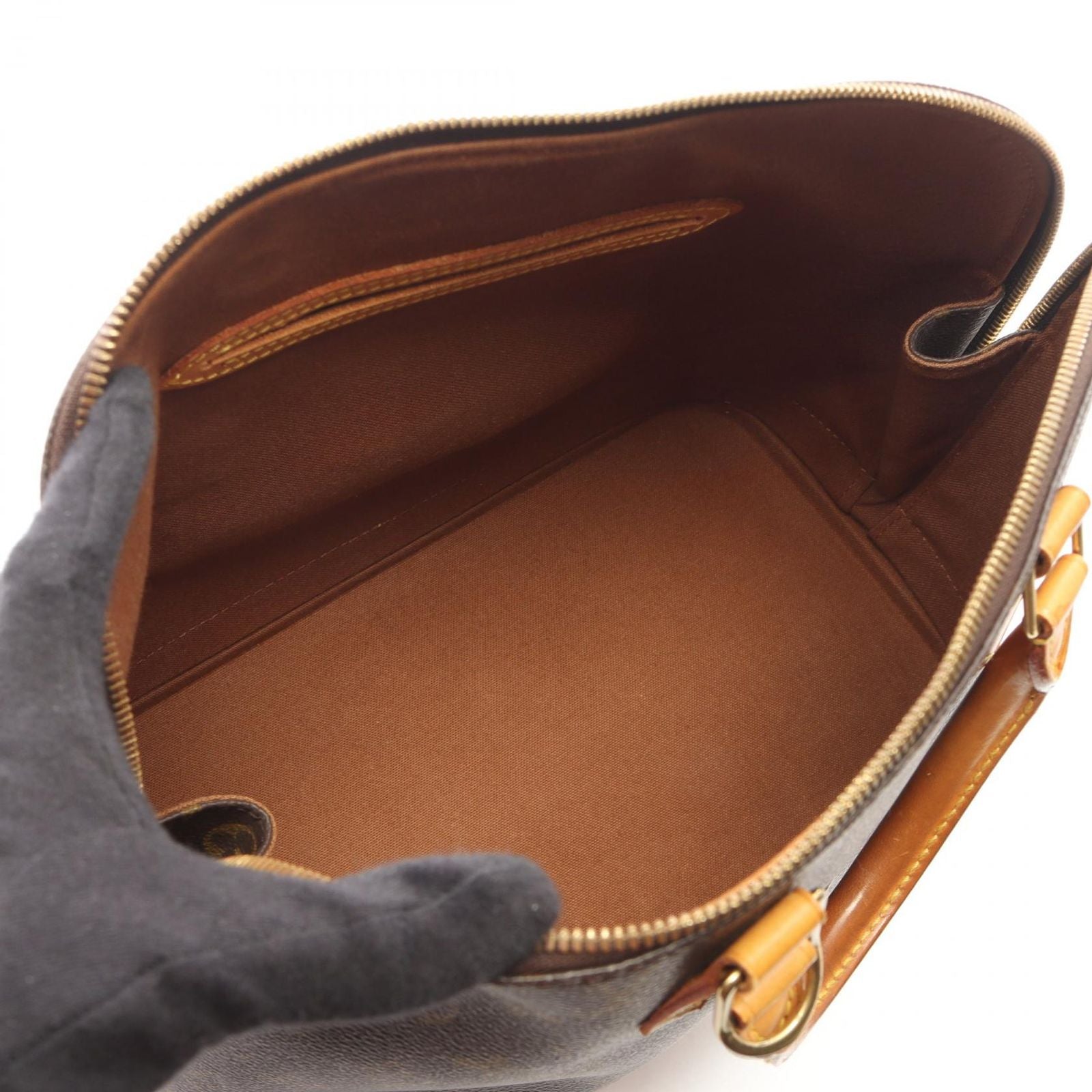 Louis Vuitton Alma PM Monogram Canvas Leather Handbag — view 3