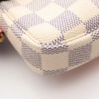 Louis Vuitton Handbag Mini Pochette Accessory Soir Canvas Leather Pouch — view 7