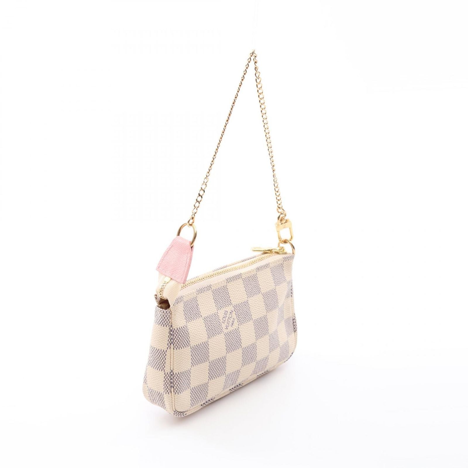 Louis Vuitton Handbag Mini Pochette Accessory Soir Canvas Leather Pouch — view 2