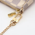 Louis Vuitton Handbag Mini Pochette Accessory Soir Canvas Leather Pouch — view 6