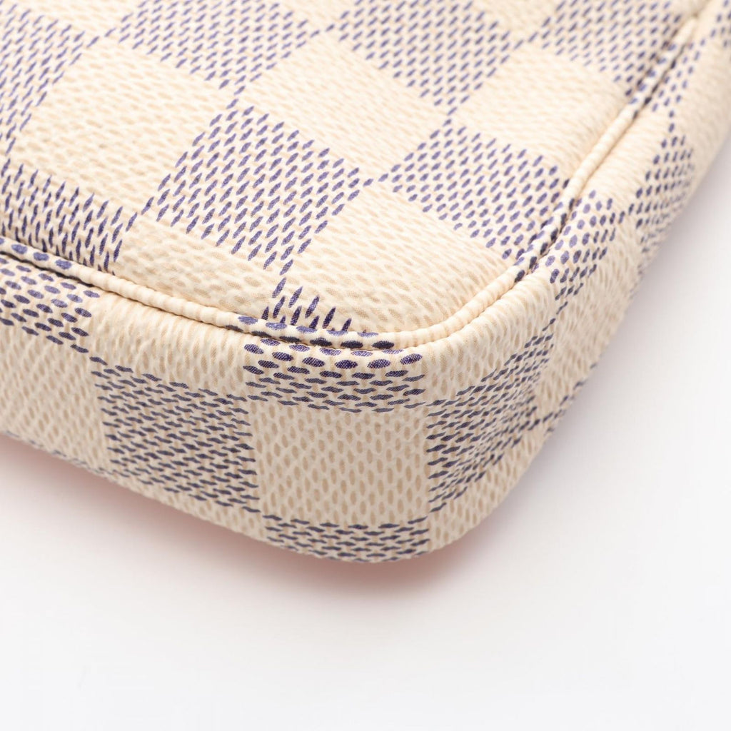 Louis Vuitton Handbag Mini Pochette Accessory Soir Canvas Leather Pouch — view 8