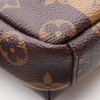 Louis Vuitton Shoulder Bag Double Phone Pouch Monogram Stripe Canvas Leather LV — view 6