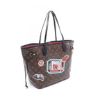 Louis Vuitton Tote Bag Neverfull MM My LV World Tour Canvas Leather — view 2