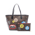 Louis Vuitton Tote Bag Neverfull MM My LV World Tour Canvas Leather