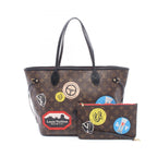 Louis Vuitton Tote Bag Neverfull MM My LV World Tour Canvas Leather