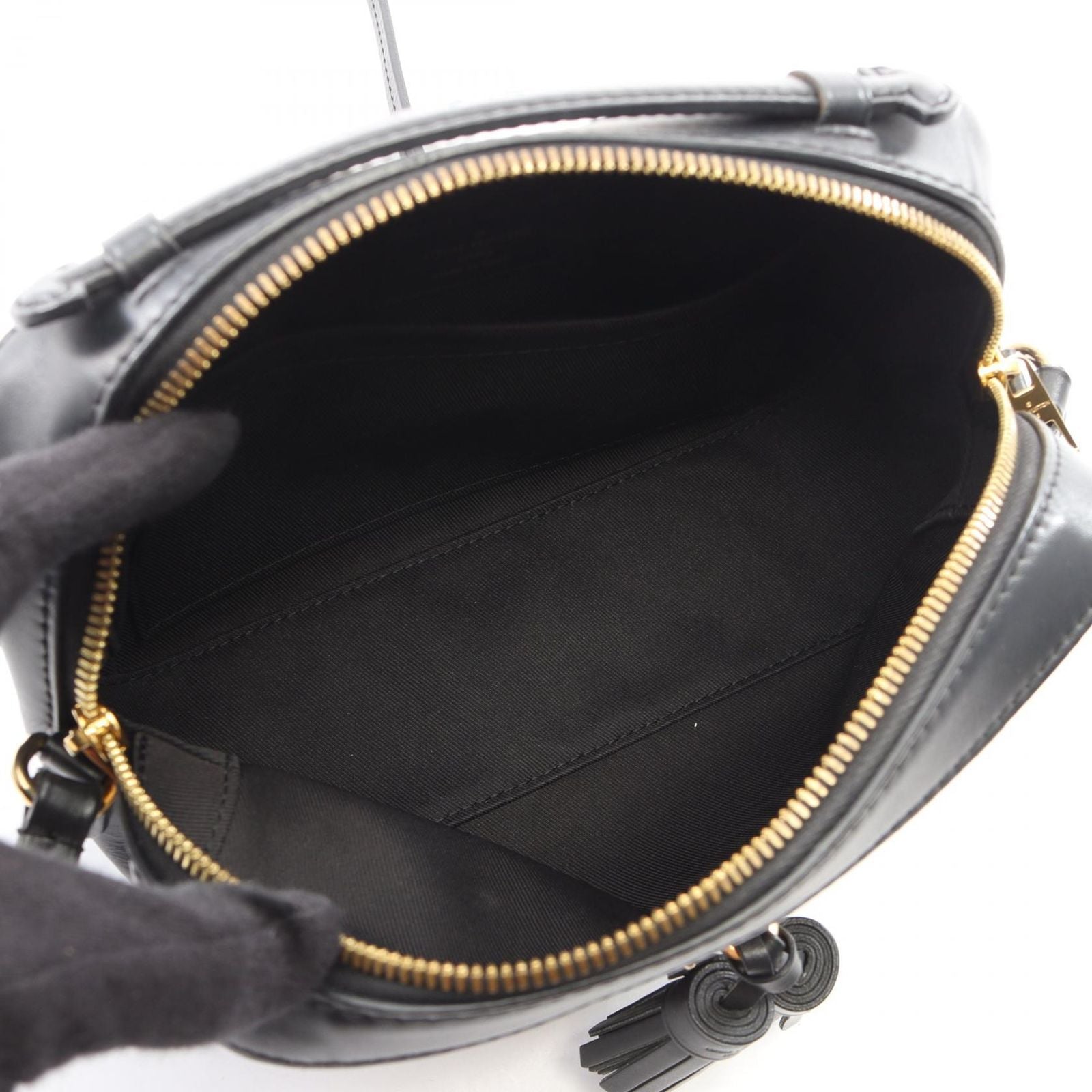 Louis Vuitton Shoulder Bag Saintonge Monogram Noir 2-Way Canvas Leather — view 3