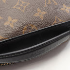 Louis Vuitton Shoulder Bag Saintonge Monogram Noir 2-Way Canvas Leather — view 7