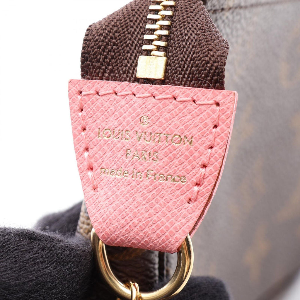 Louis Vuitton Handbag Mini Pochette Accessory Soir Porter Line Canvas Leather — view 4