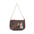 Louis Vuitton Handbag Mini Pochette Accessory Soir Porter Line Canvas Leather
