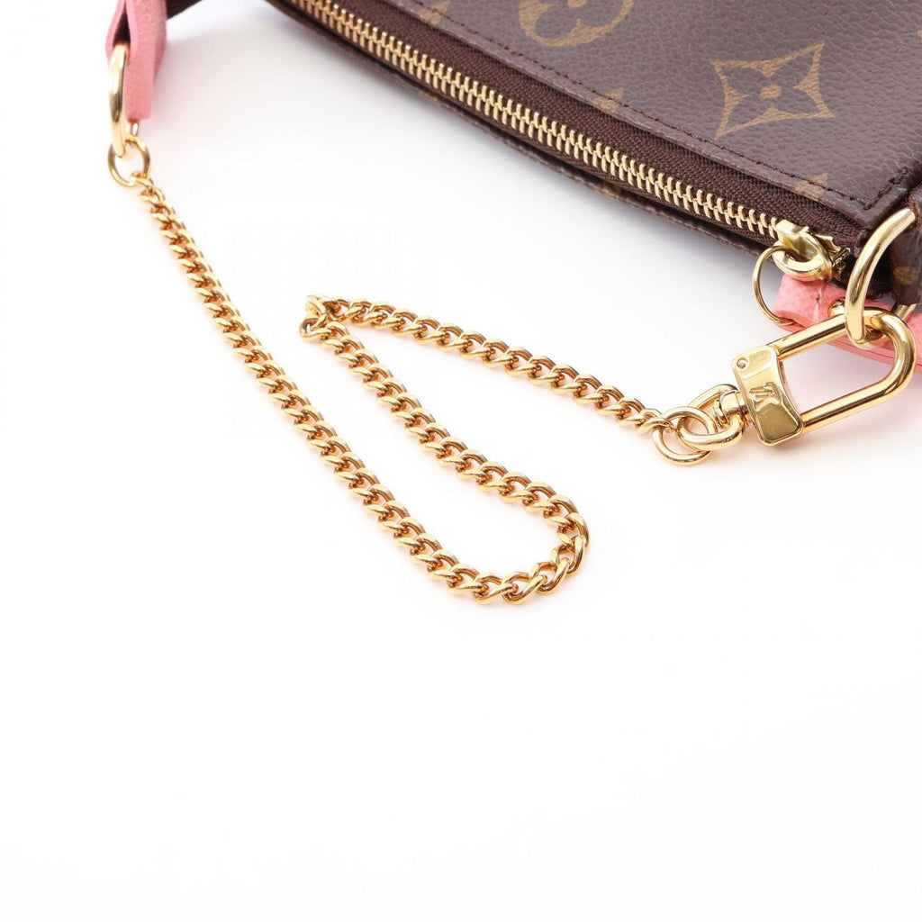 Louis Vuitton Handbag Mini Pochette Accessory Soir Porter Line Canvas Leather — view 6