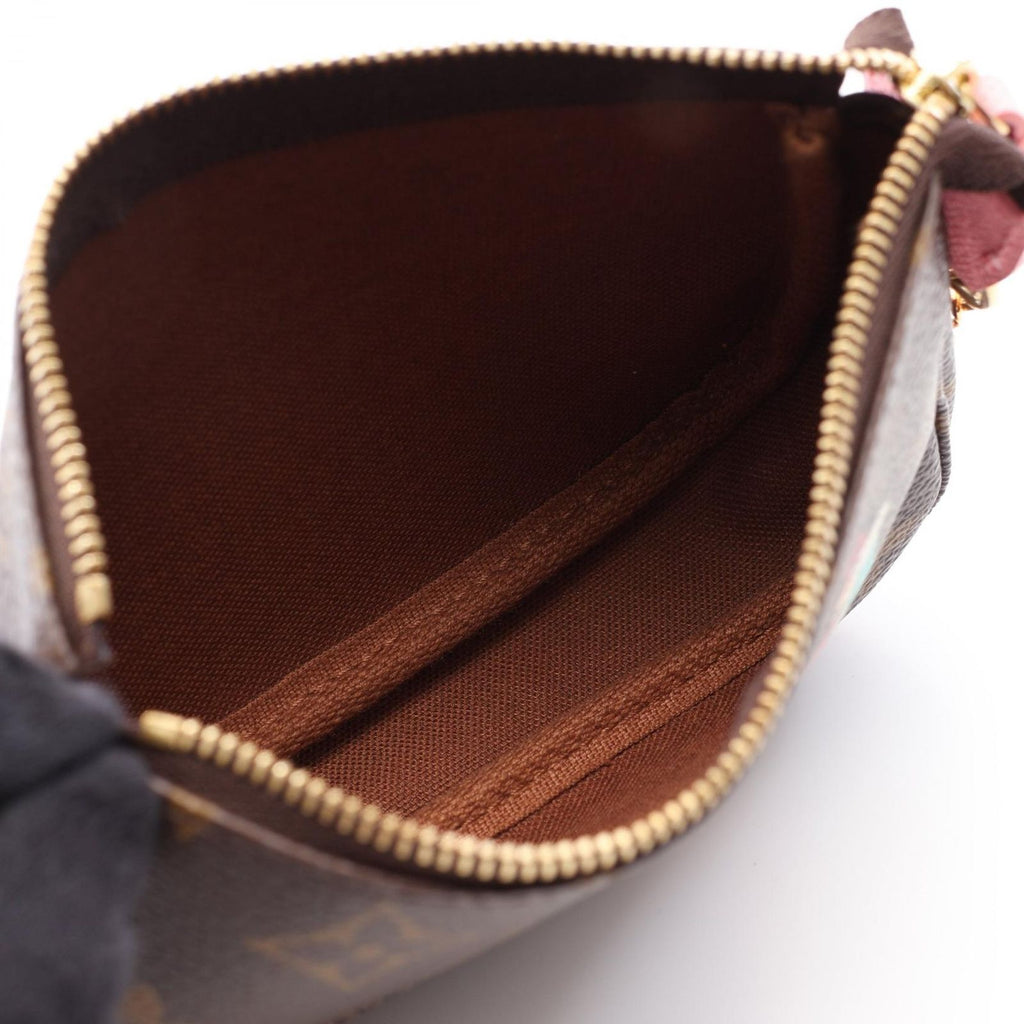 Louis Vuitton Handbag Mini Pochette Accessory Soir Porter Line Canvas Leather — view 3