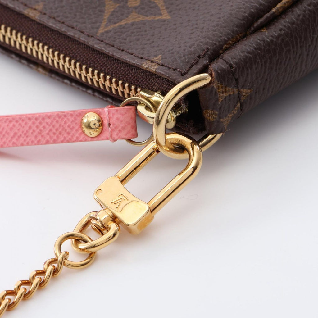 Louis Vuitton Handbag Mini Pochette Accessory Soir Porter Line Canvas Leather — view 7