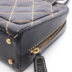 Chanel Wild Stitch Mini Black Leather Handbag — view 8