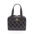 Chanel Wild Stitch Mini Black Leather Handbag