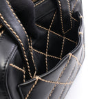 Chanel Wild Stitch Mini Black Leather Handbag — view 6