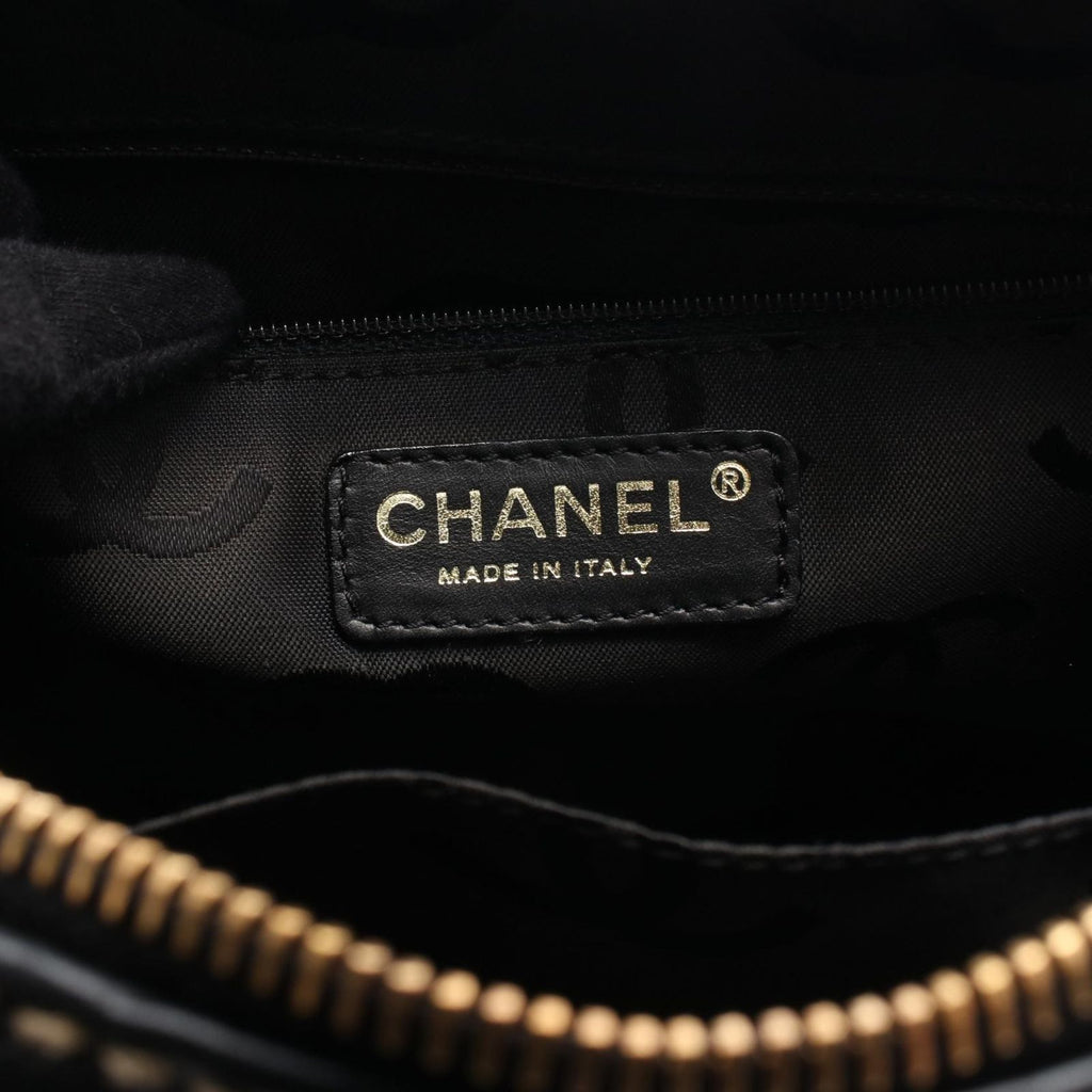 Chanel Wild Stitch Mini Black Leather Handbag — view 4