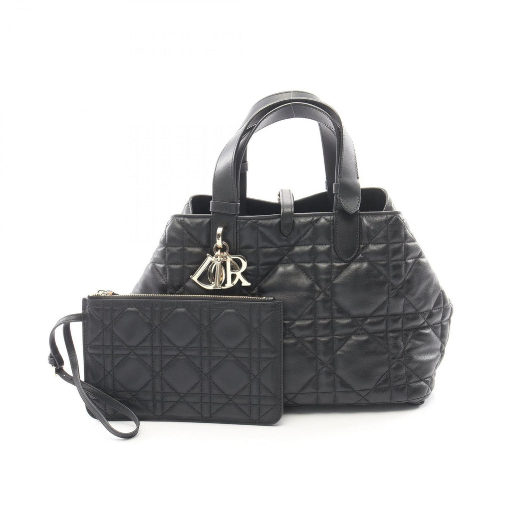 Dior Toujours Macro Cannage Black Leather Handbag