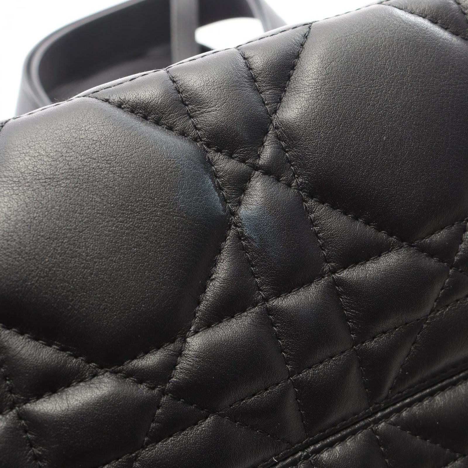 Dior Toujours Macro Cannage Black Leather Handbag — view 7