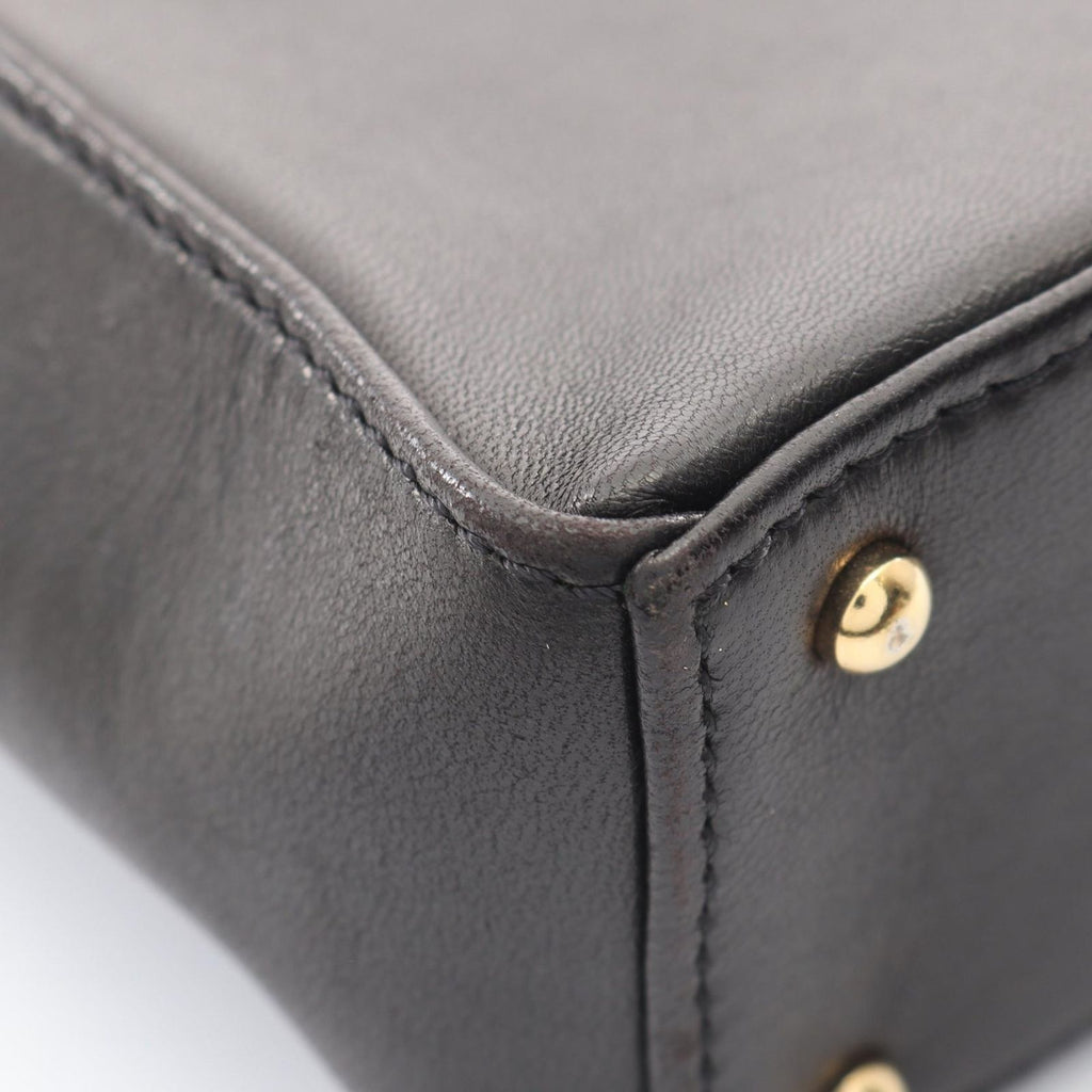 Chanel Shoulder Bag Choco Bar Black Lambskin CC Logo — view 8