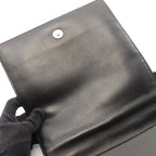 Chanel Shoulder Bag Choco Bar Black Lambskin CC Logo — view 6