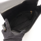 Chanel Shoulder Bag Choco Bar Black Lambskin CC Logo — view 3
