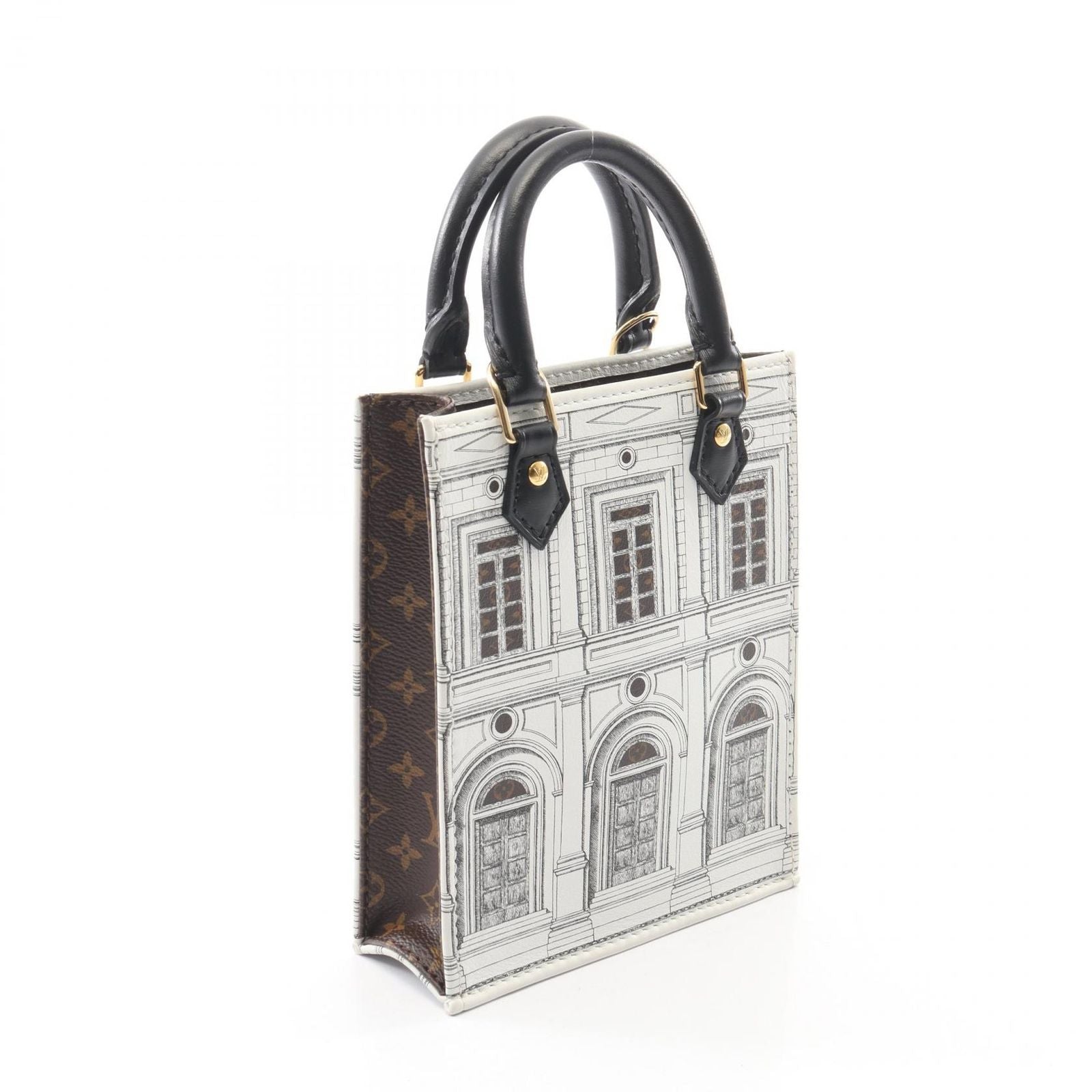 Louis Vuitton Handbag Fornasetti Petite Sac Plat Monogram 2-Way Canvas Leather — view 2