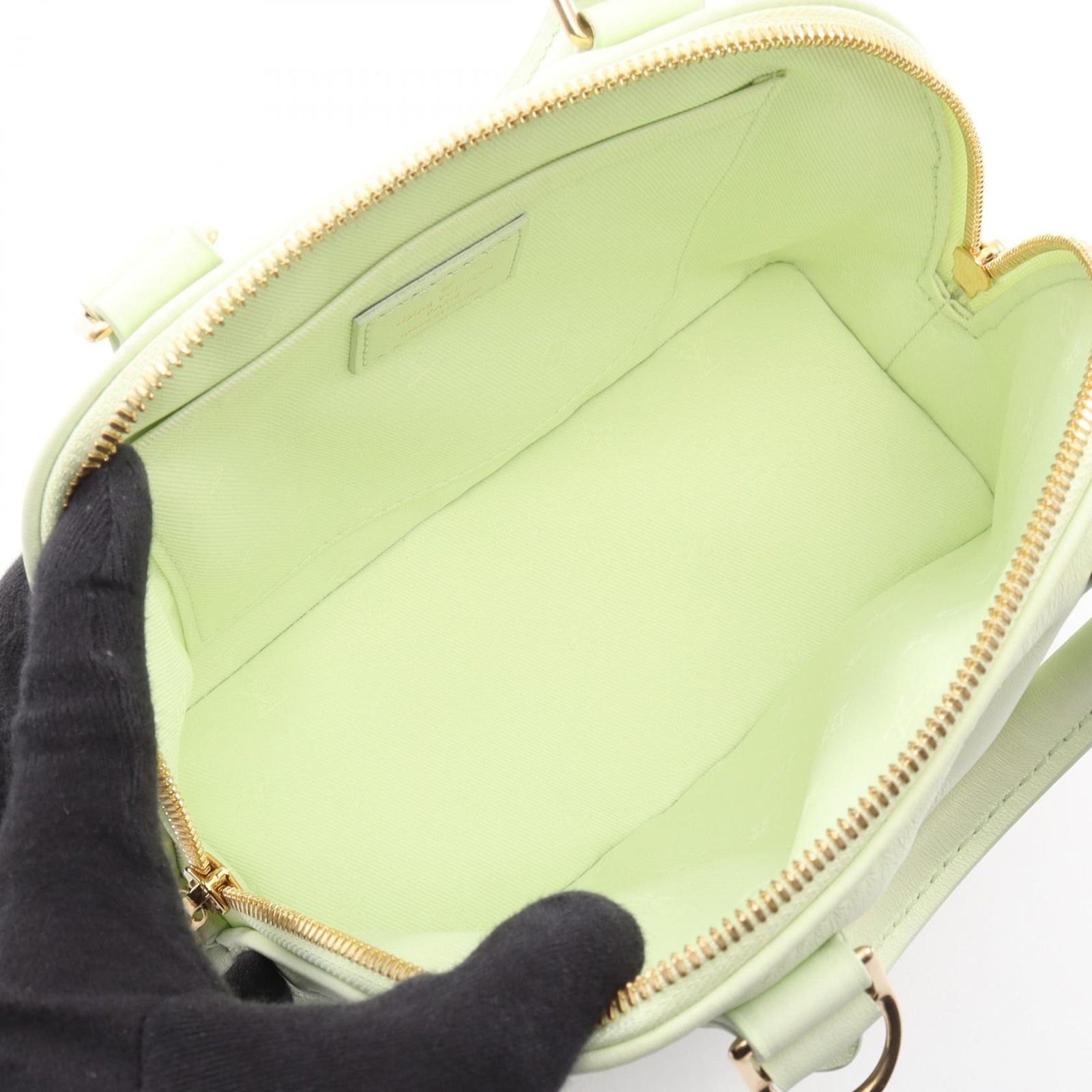 Louis Vuitton Alma Soft BB 2-Way Vert Leather Handbag — view 3