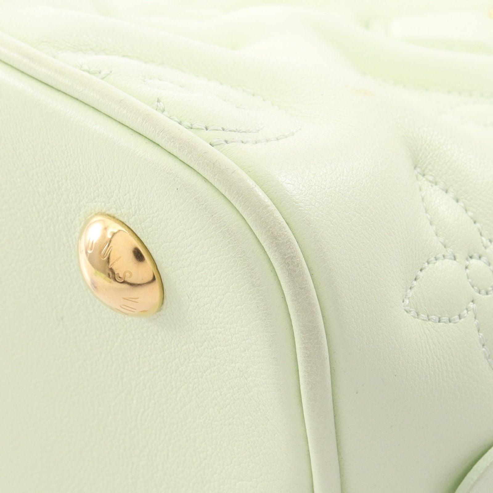 Louis Vuitton Alma Soft BB 2-Way Vert Leather Handbag — view 8