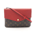 Louis Vuitton Shoulder Bag Twice Twin Set Monogram Aurore Cerise Canvas Leather