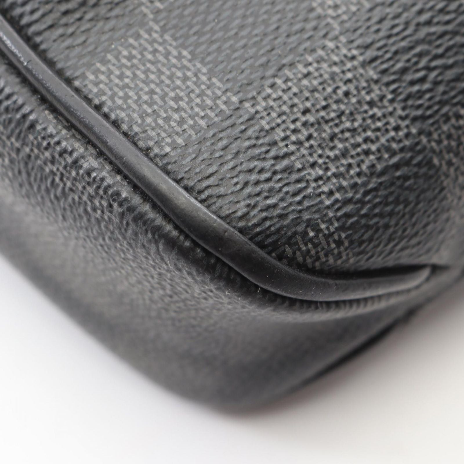 Louis Vuitton Shoulder Bag District PM Damier Graphite Canvas Leather — view 8