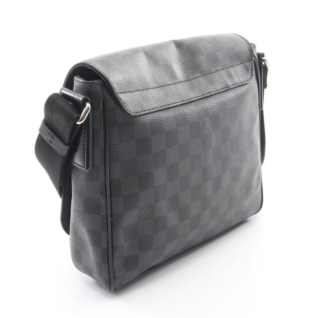 Louis Vuitton Shoulder Bag District PM Damier Graphite Canvas Leather — view 2
