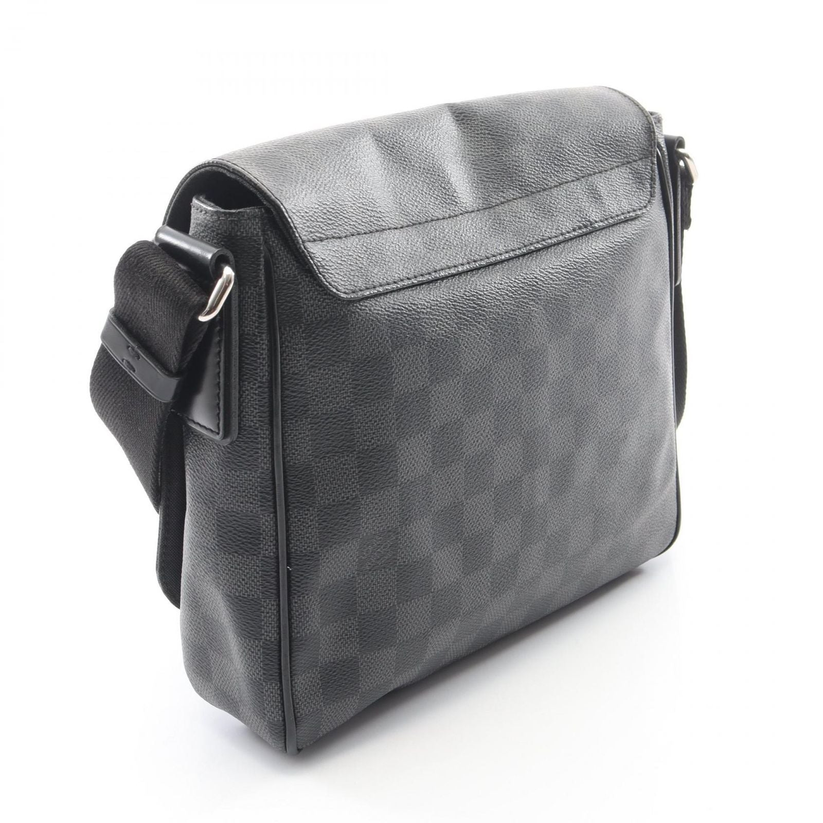 Louis Vuitton Shoulder Bag District PM Damier Graphite Canvas Leather — view 2
