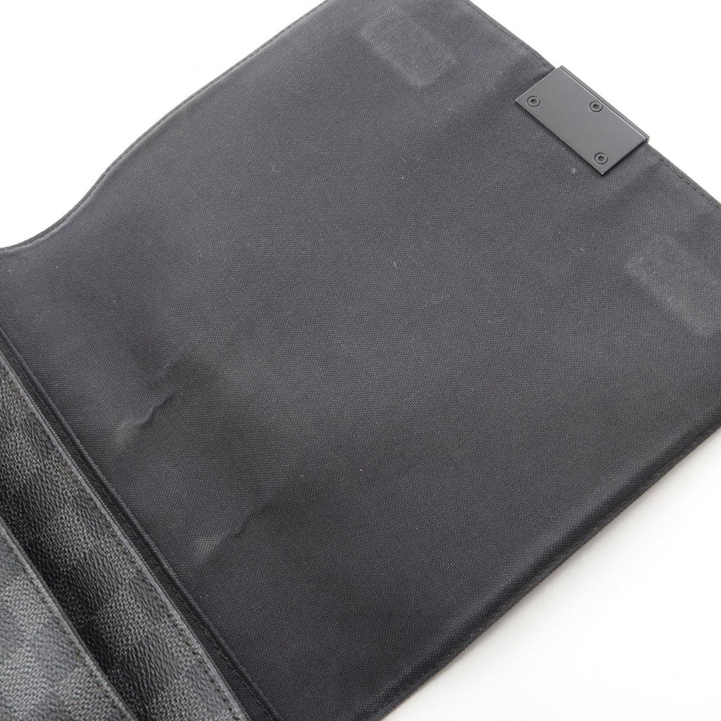 Louis Vuitton Shoulder Bag District PM Damier Graphite Canvas Leather — view 6