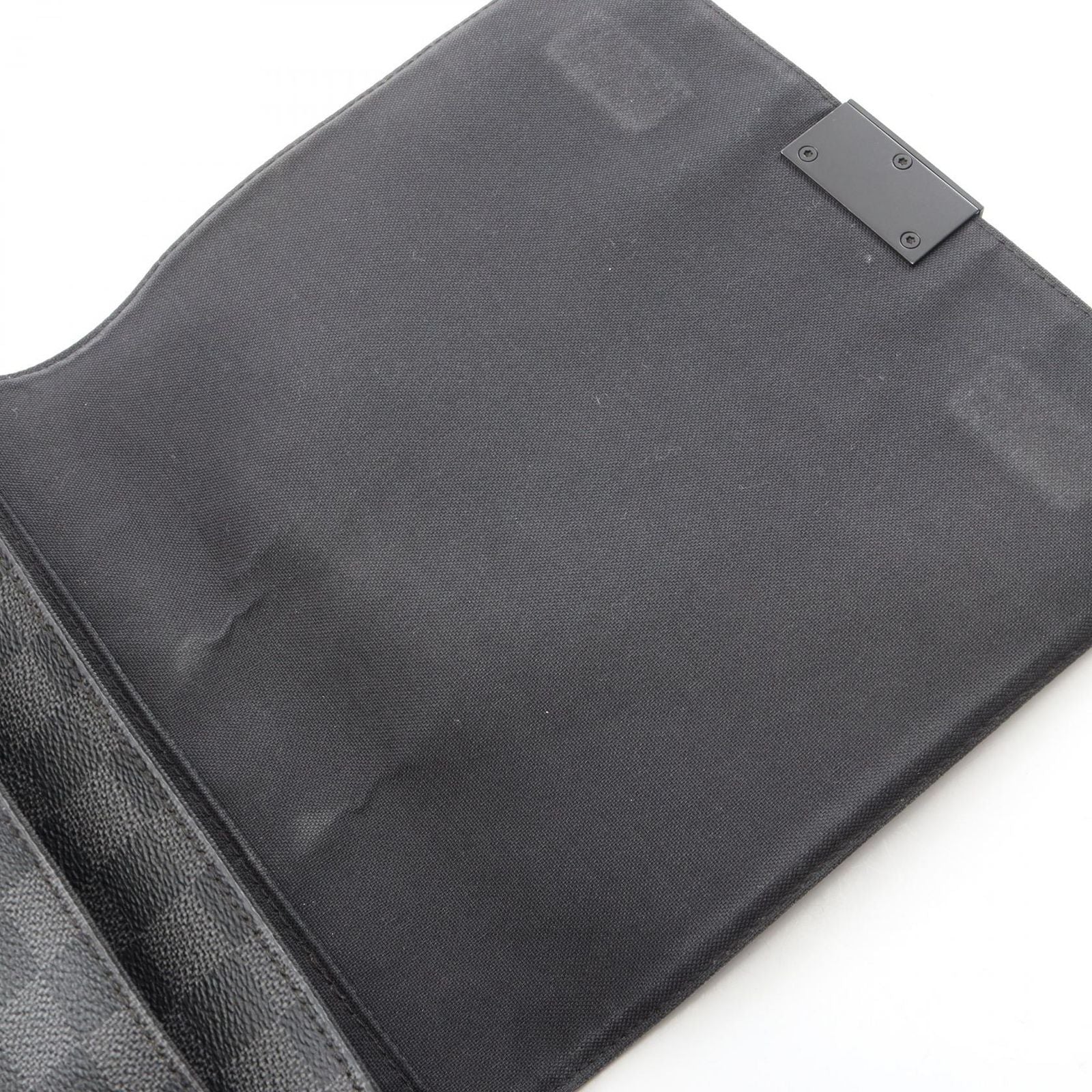 Louis Vuitton Shoulder Bag District PM Damier Graphite Canvas Leather — view 6