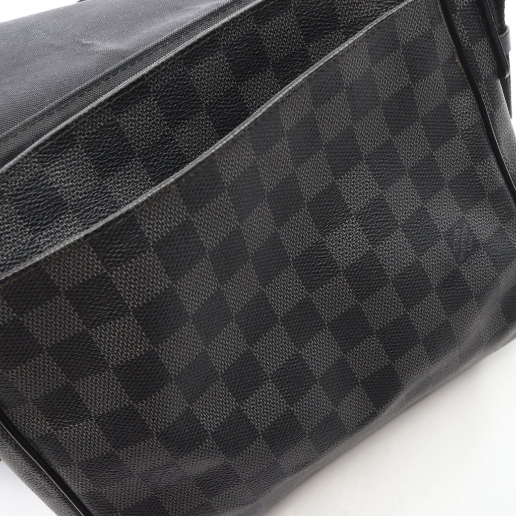 Louis Vuitton Shoulder Bag District PM Damier Graphite Canvas Leather — view 7