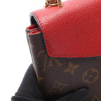 Louis Vuitton Shoulder Bag Sun Placido Monogram Cerise Canvas Leather — view 7