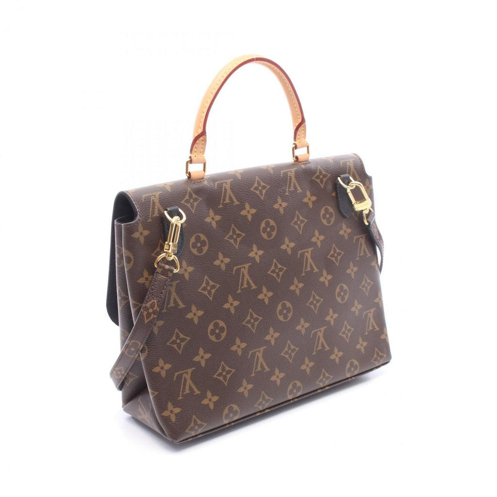 Louis Vuitton Marignan 2-Way Noir Canvas Leather Handbag — view 2