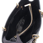 Chanel Tote Bag Quilted Grand Shopping GST Black Caviar Leather Chain — view 3