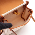 Hermes Shoulder Bag Herbag Zip Mini Ecru Fauve — view 3