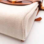 Hermes Shoulder Bag Herbag Zip Mini Ecru Fauve — view 7