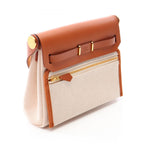 Hermes Shoulder Bag Herbag Zip Mini Ecru Fauve — view 2