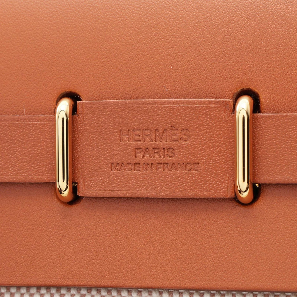 Hermes Shoulder Bag Herbag Zip Mini Ecru Fauve — view 4