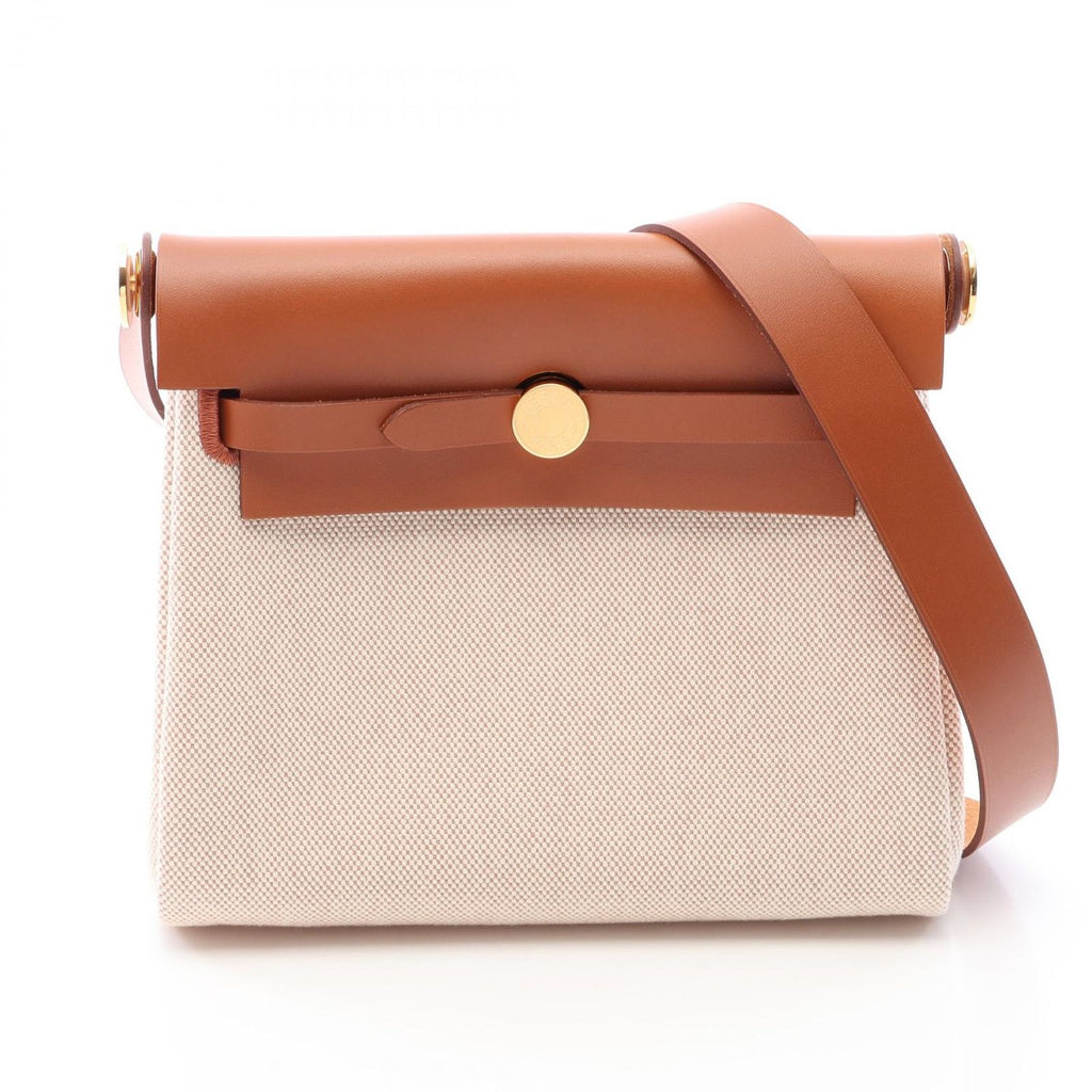 Hermes Shoulder Bag Herbag Zip Mini Ecru Fauve
