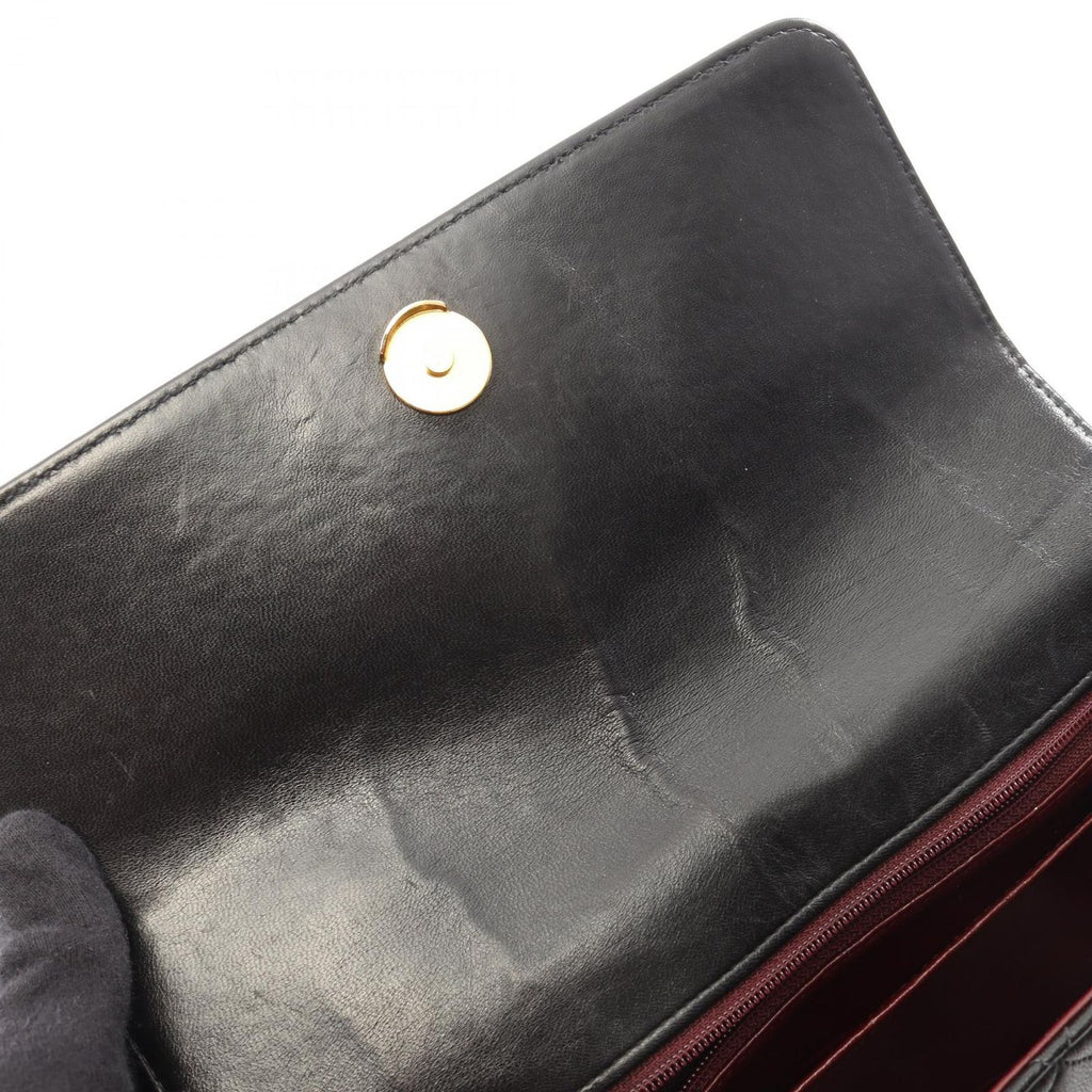 Chanel Shoulder Bag Quilted Black Lambskin — view 7