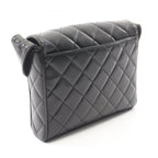 Chanel Shoulder Bag Quilted Black Lambskin — view 2