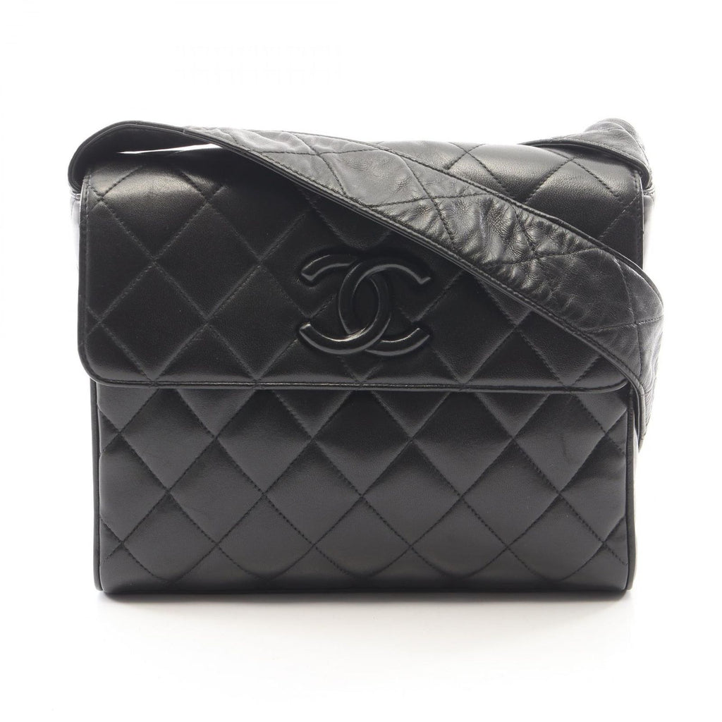 Chanel Shoulder Bag Quilted Black Lambskin