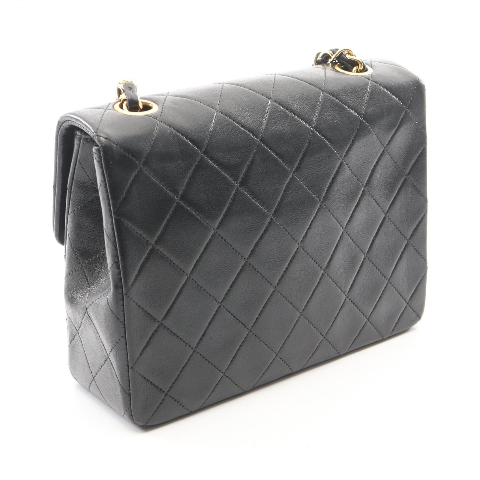 Chanel Shoulder Bag Mini Quilted 20 Black Lambskin Mini Chain — view 2